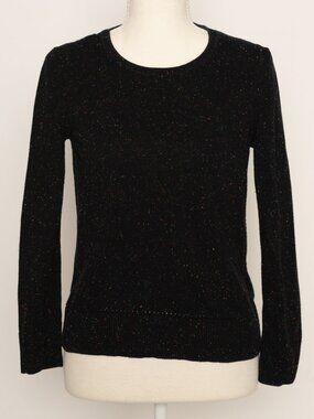 Rag & Bone 97% Cotton Black Rainbow Speckled Sweater Crewneck Grandmacore Small